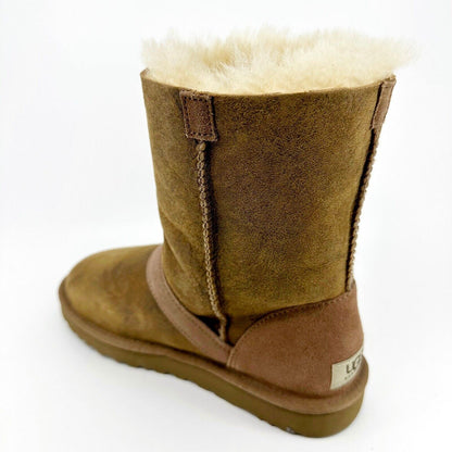 UGG Classic Short Dylan Womens Sheepskin Suede Winter Fur Boots