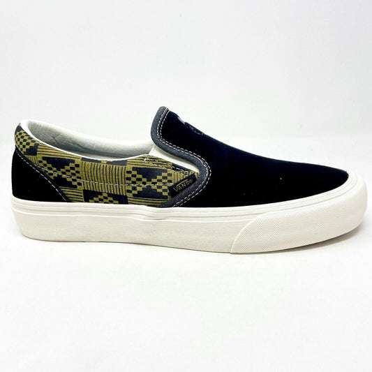 Vans Classic Slip On (Michael February) Black Olive Mens Suede UltraCush Shoes