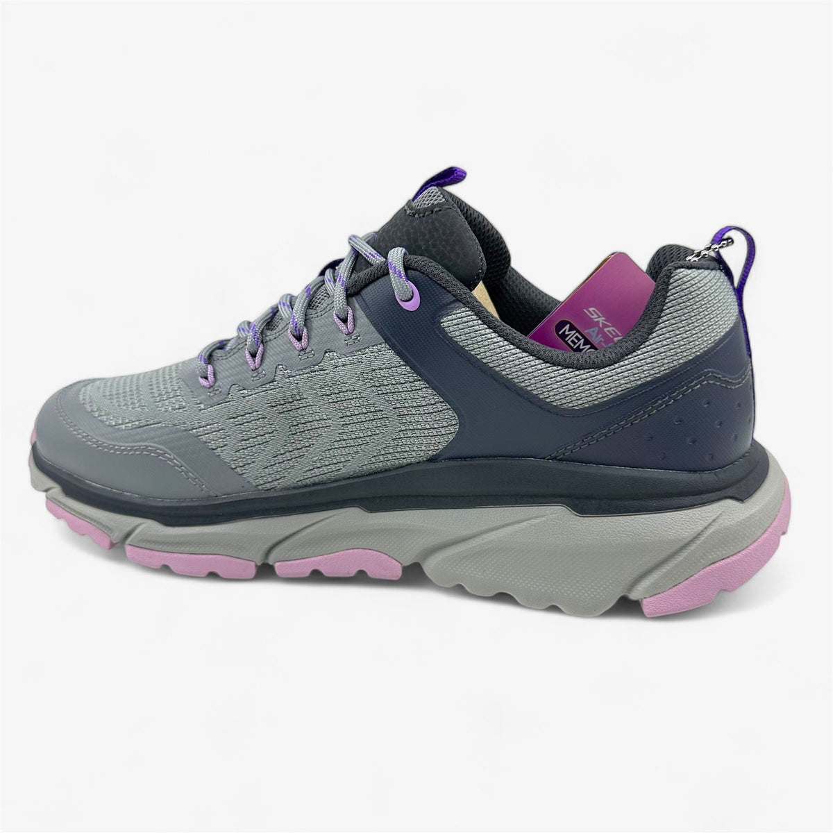 Skechers D'Lux Journey Marigold Charcoal Purple Womens Athletic Sneaker