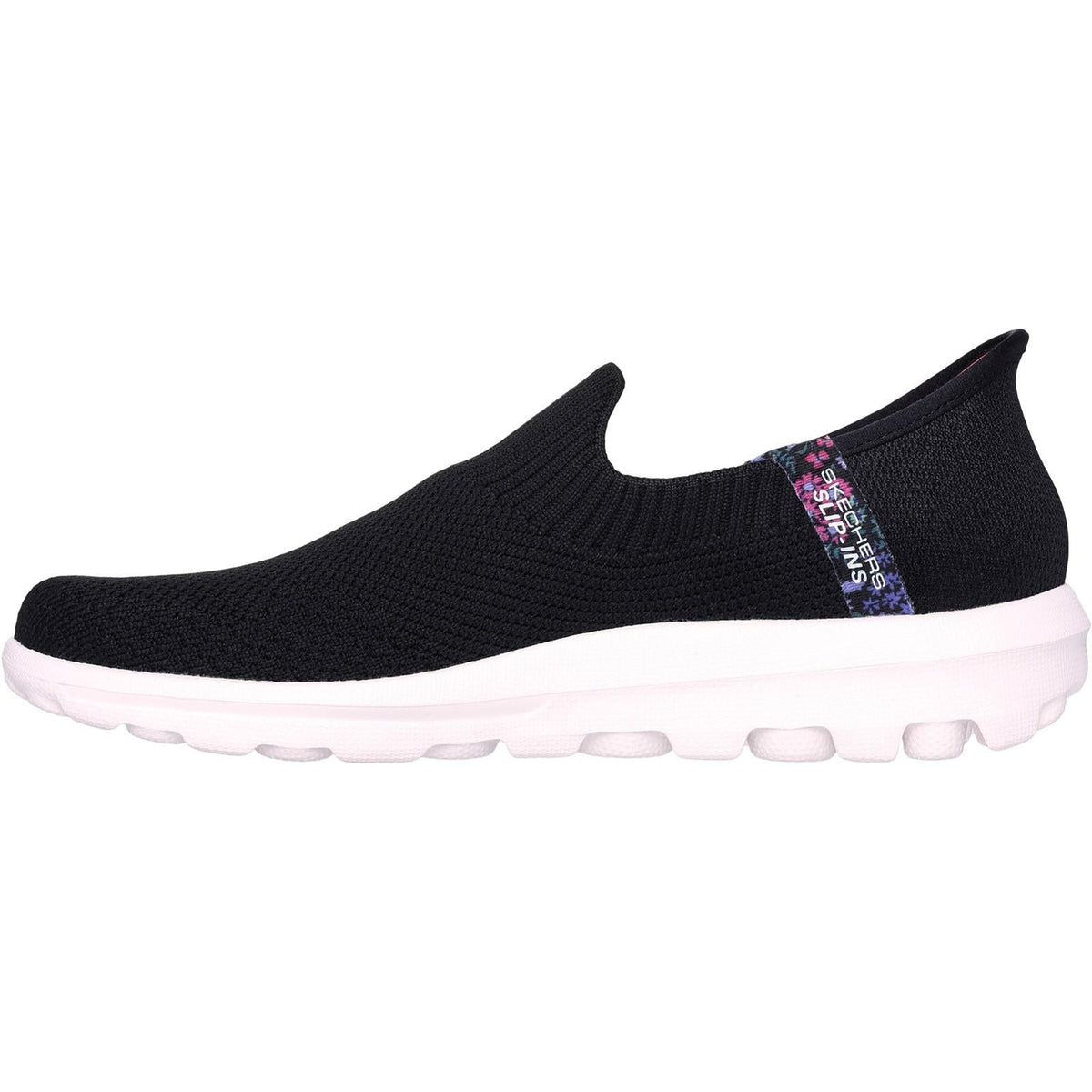 Women's Wide Fit Skechers 124799 Slip-ins Go Walk Travel Trainers