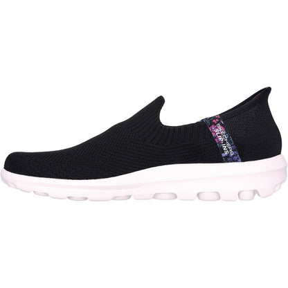 Women's Wide Fit Skechers 124799 Slip-ins Go Walk Travel Trainers