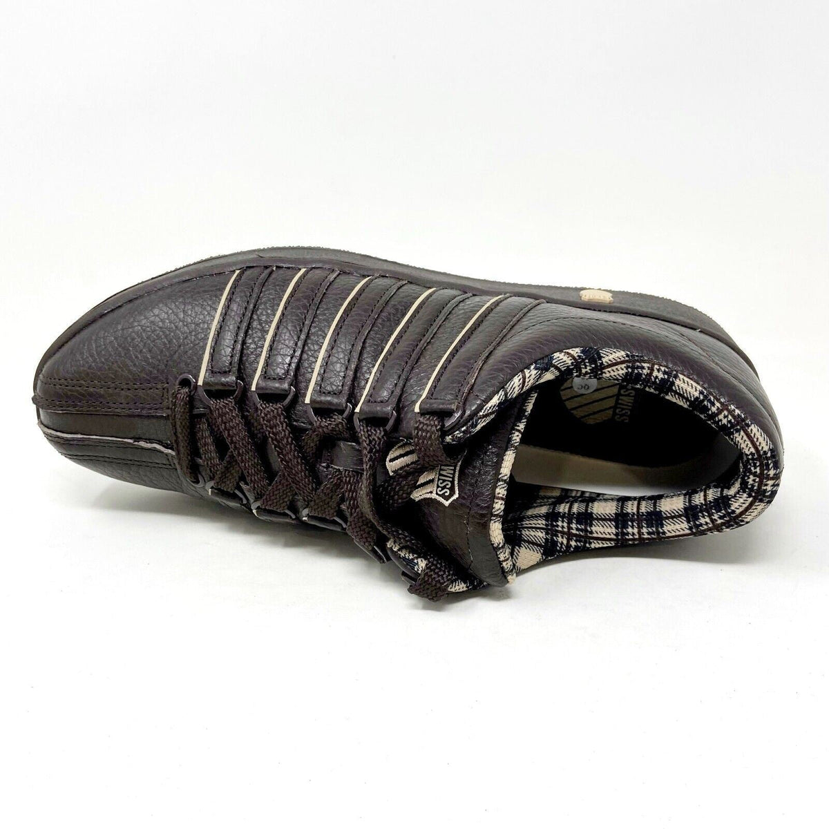 K-Swiss Classic LXP Chocolate Brown Leather Mens Casual Sneakers 01012255