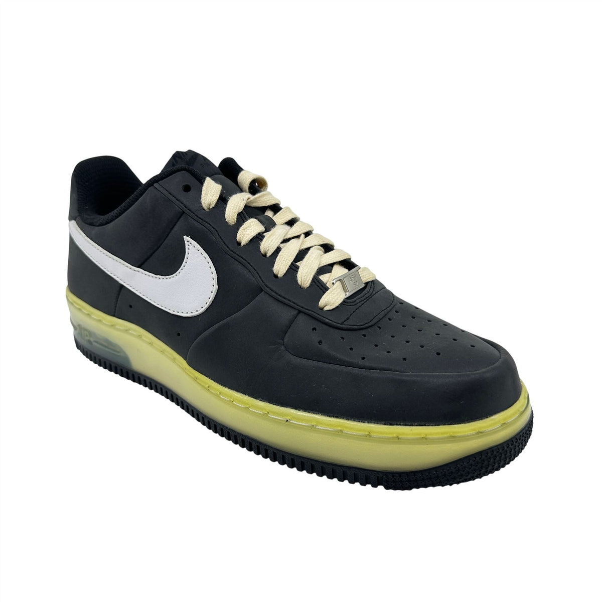 Nike Air Force 1 Supreme Max Air Black White Mens Athletic Sneaker