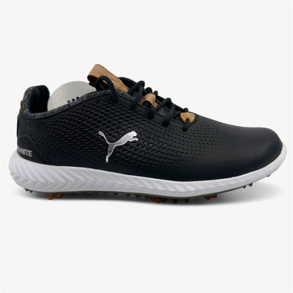 PUMA Ignite Pwradapt Black Kids Size 2 Waterproof Golf Shoes