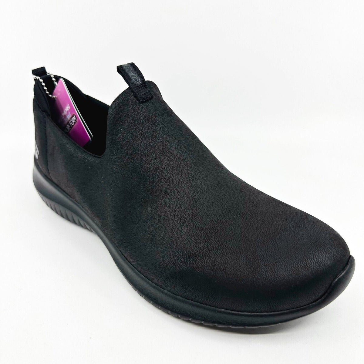 Skechers Ultra Flex Richly Black Gray Womens Casual Comfort Shoes