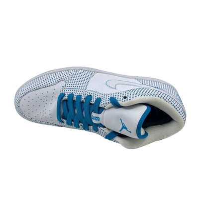 Jordan 1 Phat Low White Laser Blue Mens Athletic Sneaker