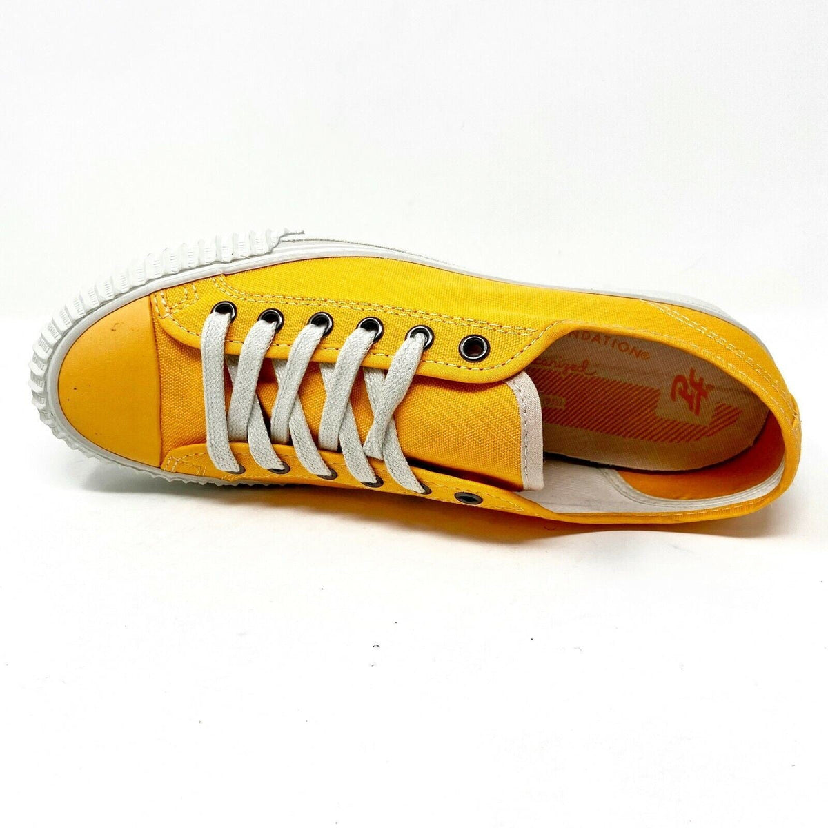PF Flyers Center Lo Riess Orange White Mens Retro Canvas Sneakers PM11CL2D