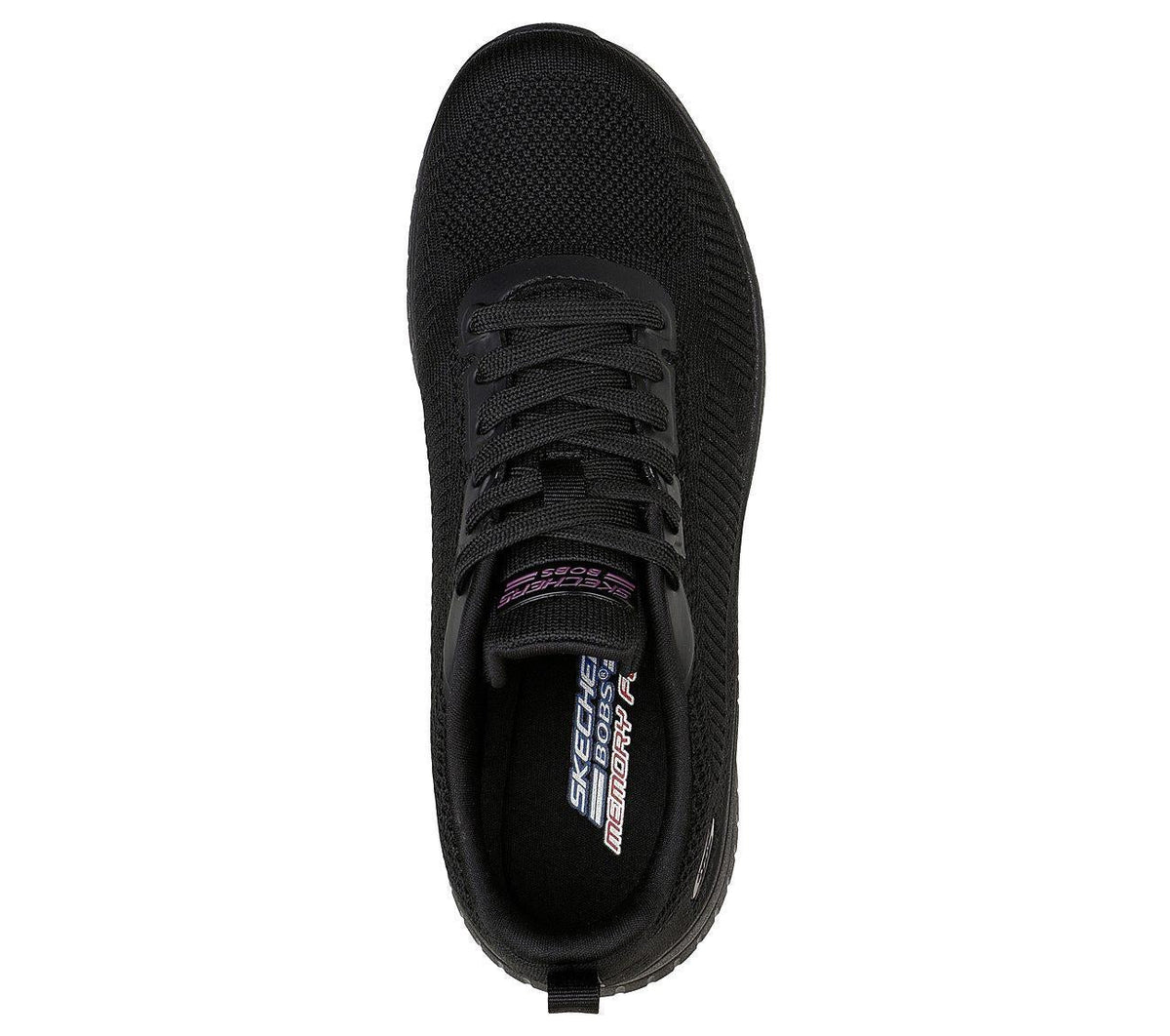 Women's Wide Fit Skechers 117209 Bobs Squad Chaos Face Off Vegan Trainers