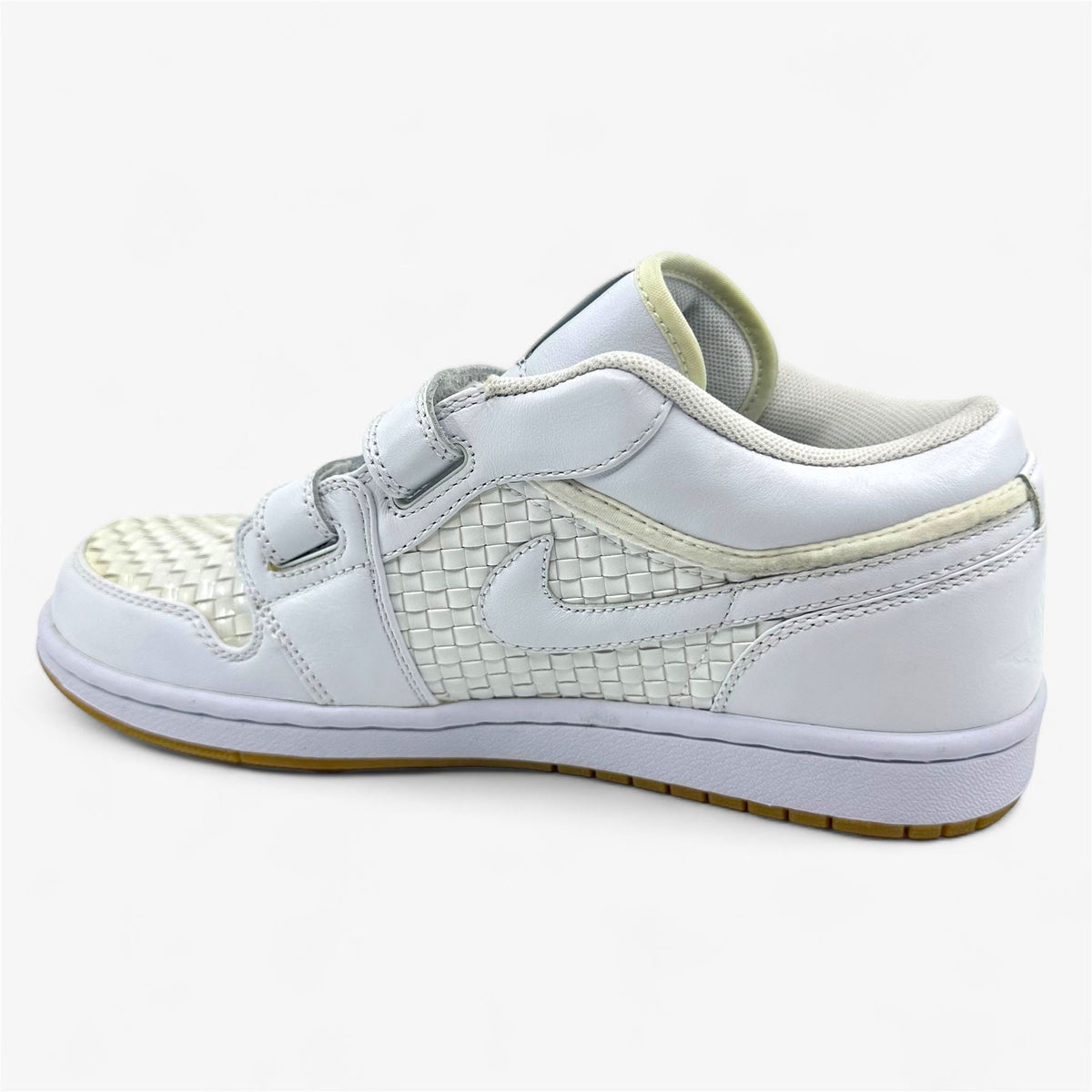 Jordan Air Jordan 1 Premier Low White Metallic Platinum Mens Sneaker