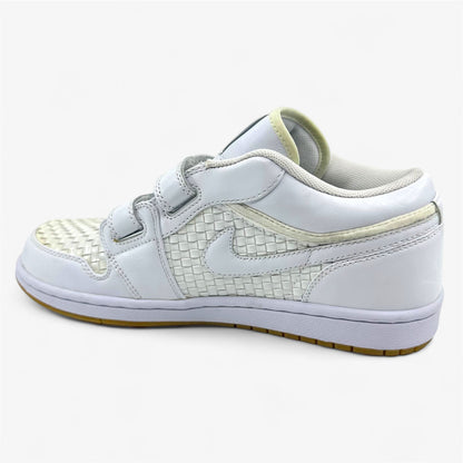 Jordan Air Jordan 1 Premier Low White Metallic Platinum Mens Sneaker