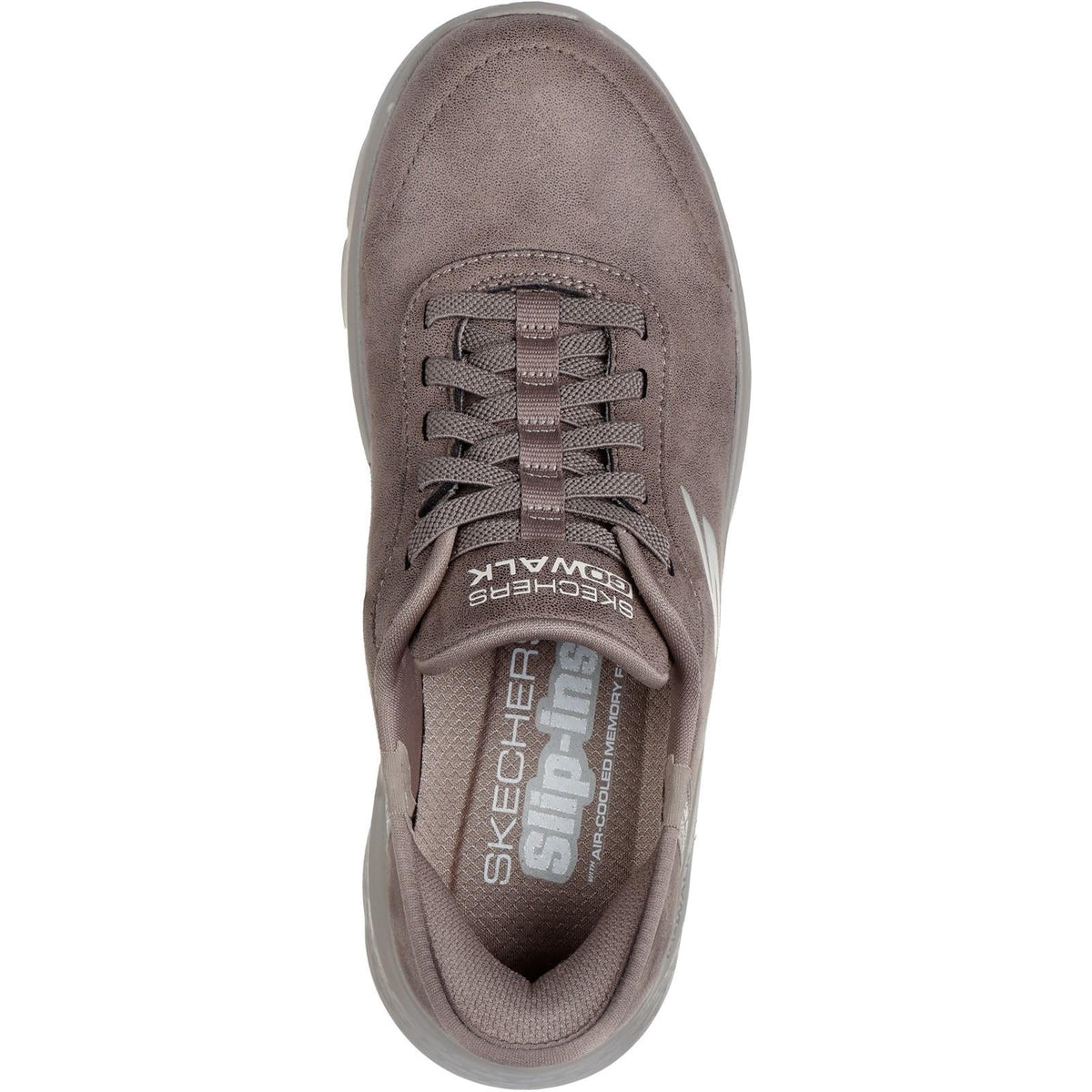 Women's Wide Fit Skechers 124837 Slip-ins Go Walk Flex Mali Trainers