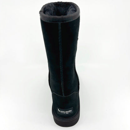 Koolaburra by UGG Koola Tall Black Womens Faux Fur Suede Shearling Boots