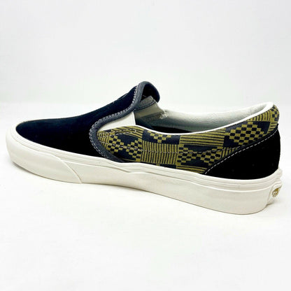 Vans Classic Slip On (Michael February) Black Olive Mens Suede UltraCush Shoes