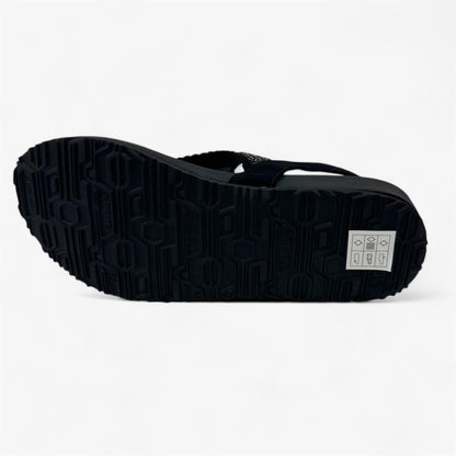 Skechers Arch Fit Meditation Pixie Black Womens Sandal Thong