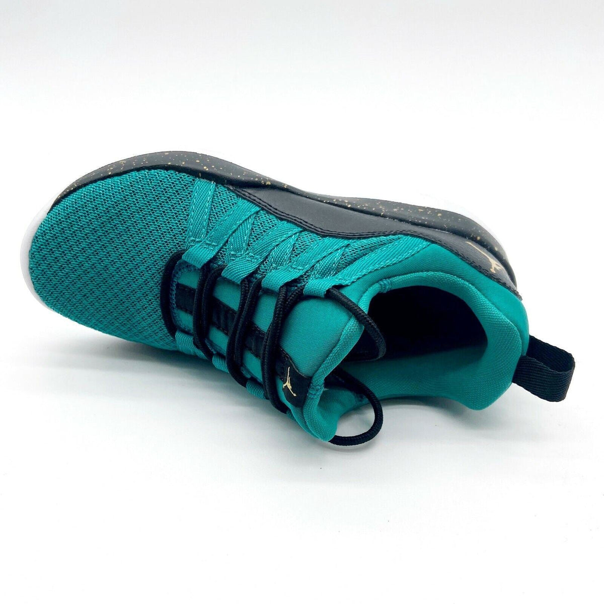 Jordan Deca Fly GP Rio Teal Metallic Gold Black Kids Sneakers 844373 300