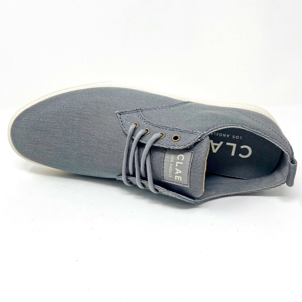 Clae Ellington Textile Charcoal Mens Premium Casual Sneakers