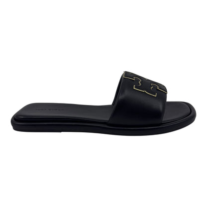 Tory Burch Double T Sport Slide Perfect Black Womens Nappa Leather Slide