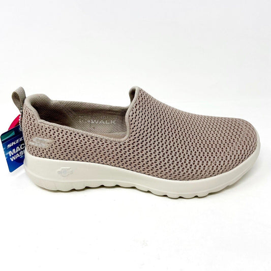 Skechers Go Walk Joy Taupe Womens Casual Slip On Comfort Shoes