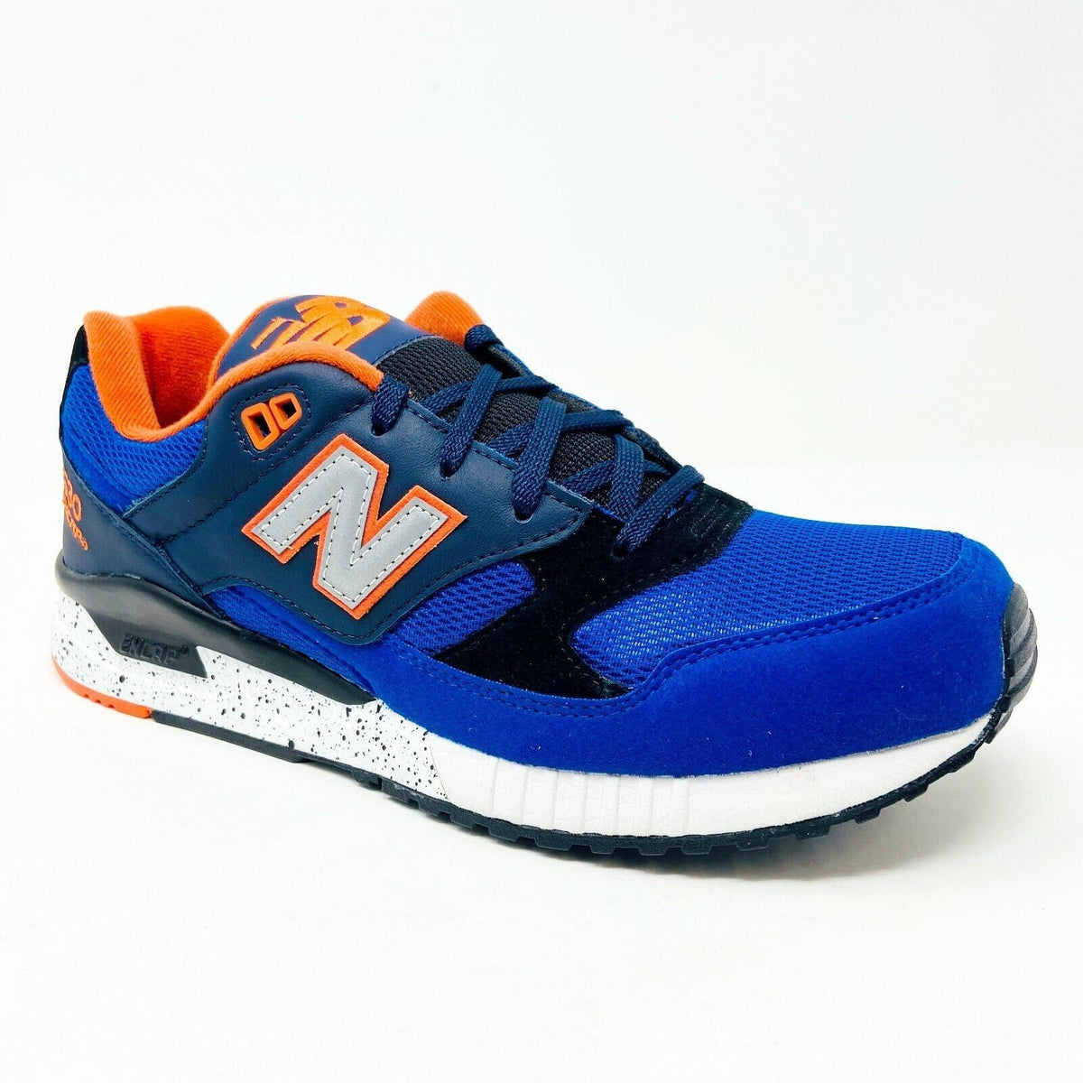 New Balance 530 90s Remix Leather Blue Black Orange Mens Retro Sneakers M530BAC
