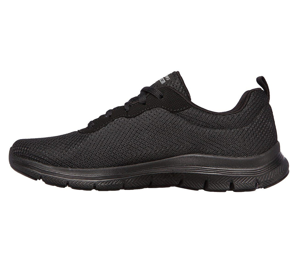 Womens Wide Fit Skechers Flex Appeal 4.0 - 149303 Walking Trainers - Black