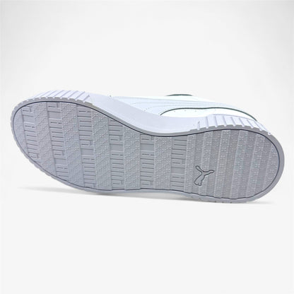 PUMA Carina 2.0 White Silver Womens Athletic Sneaker
