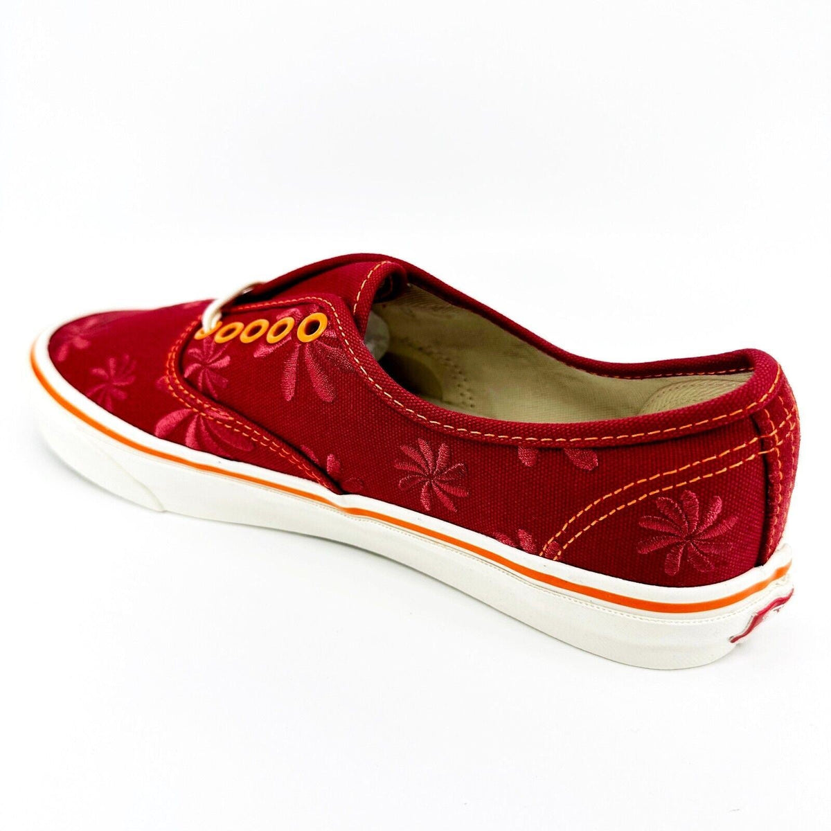 Vans Vault OG Authentic LX (Canvas Embroidery) Purple Red Mens Size 7.5