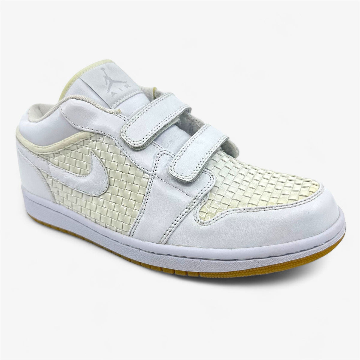 Jordan Air Jordan 1 Premier Low White Metallic Platinum Mens Sneaker