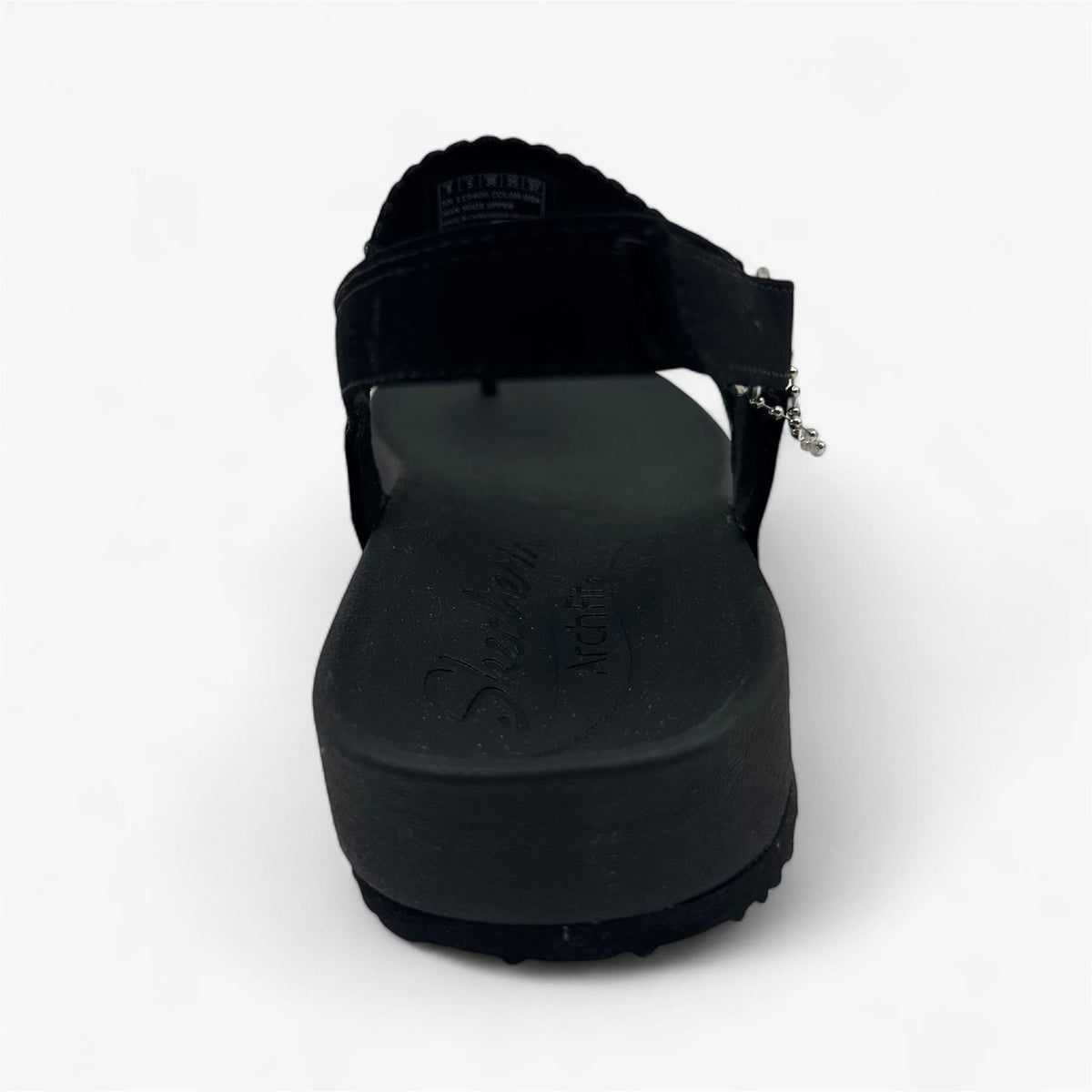 Skechers Arch Fit Meditation Pixie Black Womens Sandal Thong