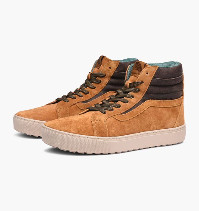 VANS Sk8 Hi MTE Cathay Hummus Brown Womens Outdoor Hiking Sneakers