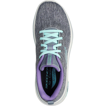 Women's Wide Fit Skechers 125311 Go Walk Arch Fit 2.0 Vivid Trainers
