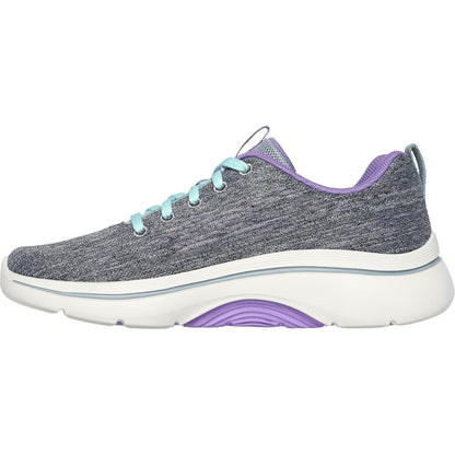 Women's Wide Fit Skechers 125311 Go Walk Arch Fit 2.0 Vivid Trainers
