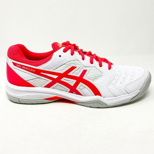 Asics Gel-Dedicate 6 White Laser Pink Womens Tennis Shoes 1042A067 102