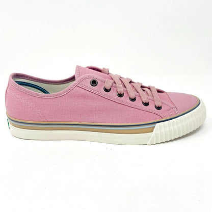 PF Flyers Center Lo Riess Pastel Pink White Womens Retro Sneakers PM11CL3K