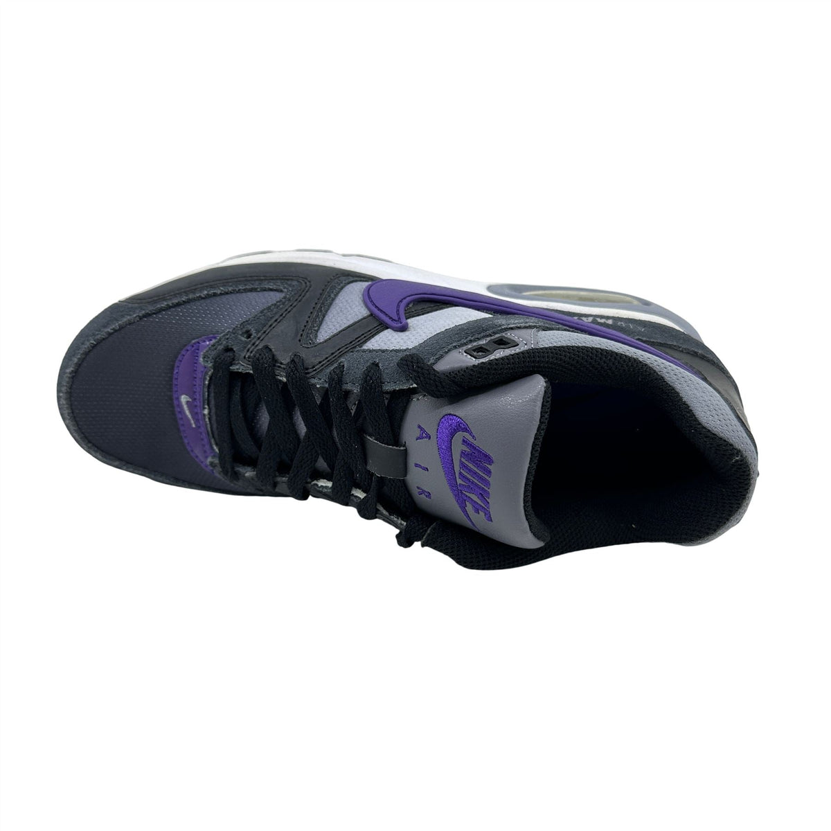 Nike Air Max Command Black Purple Gray Womens Athletic Sneaker