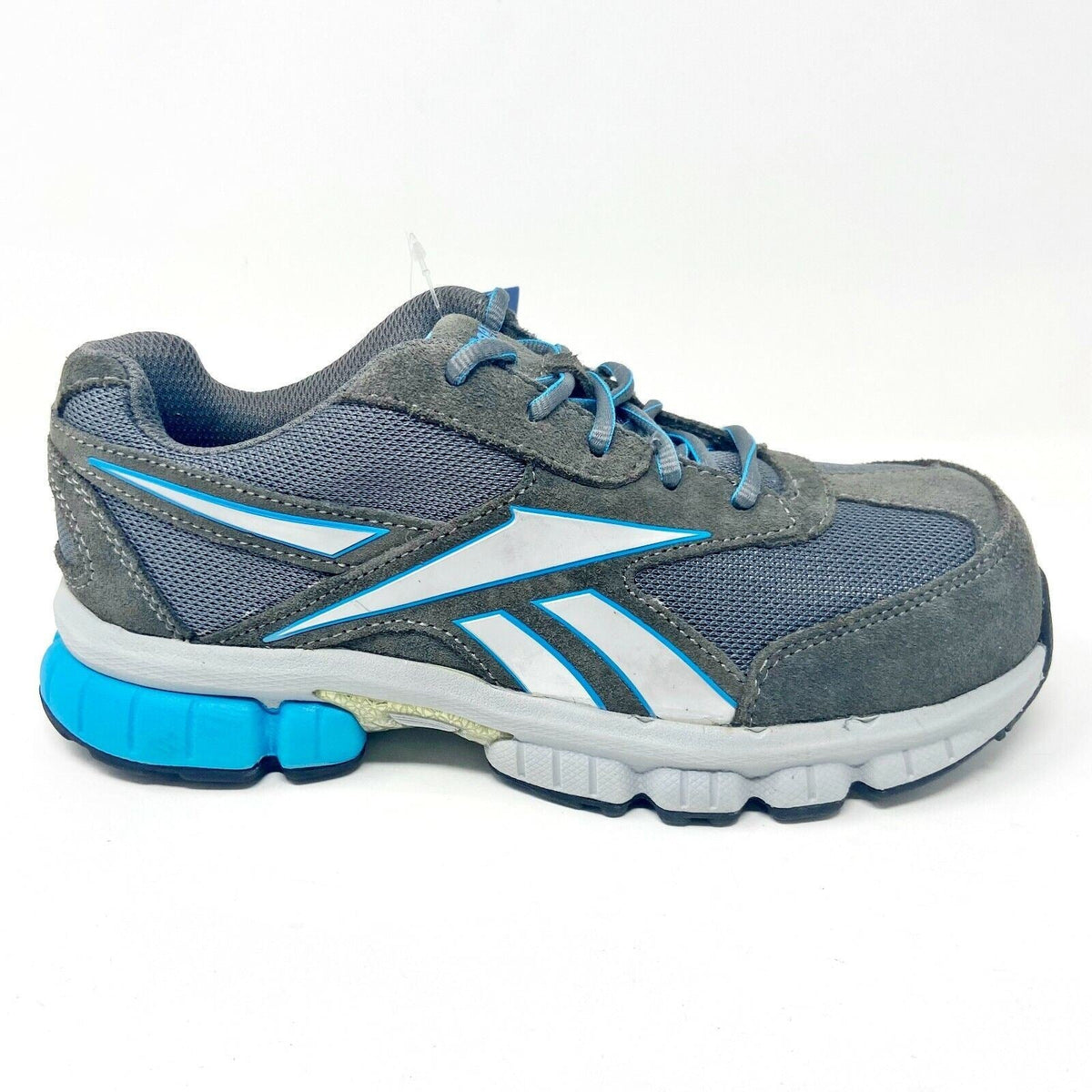 Reebok Work Ketia Grey Blue Oxford Womens Composite Toe Sneakers RB446