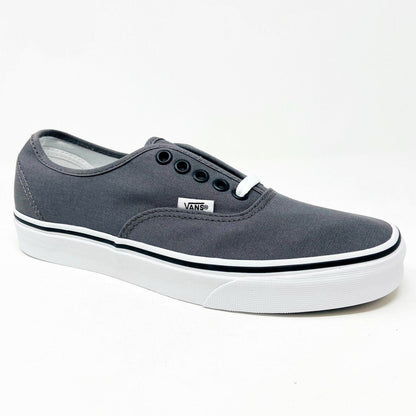 VANS Authentic Pewter Gray Black Womens Classic Casual Shoes