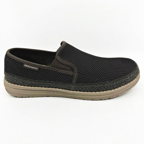 Skechers Streetwear Melson Petros Chocolate Mens Size 9 Slip On Shoes