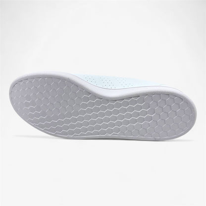 Adidas Advantage Base Cloud White Green Mens Athletic Sneaker