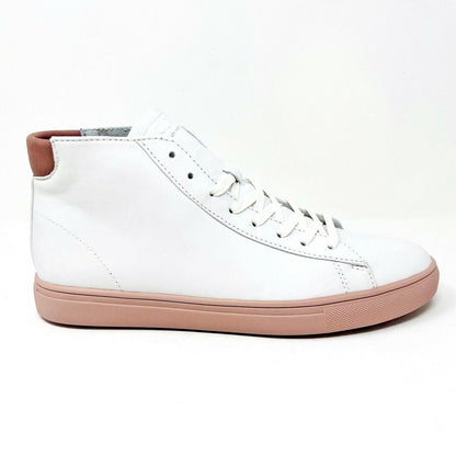 Clae Bradley Mid White Rose Mens Premium Sneakers