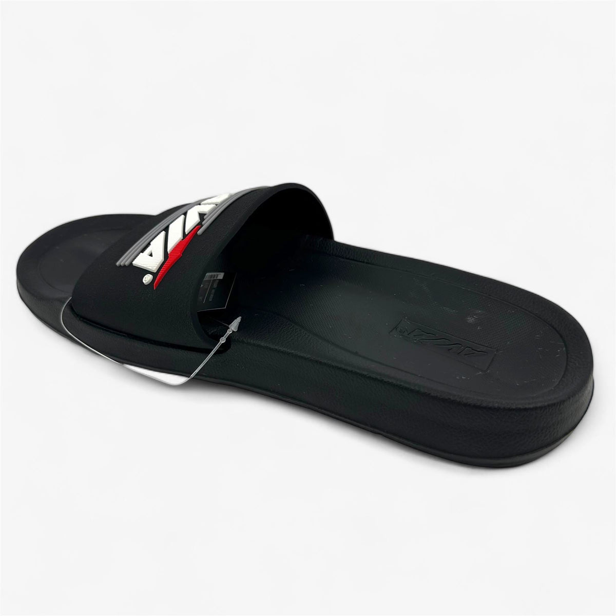 Avia Primary Black White Mens Sandal Slide