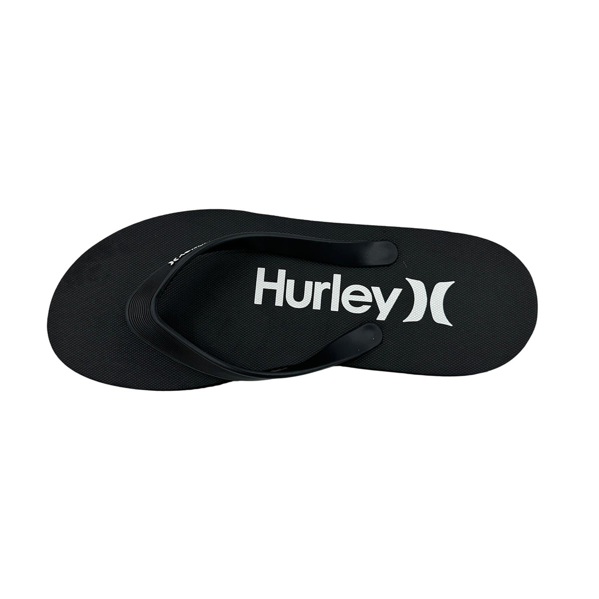 Hurley Logo Black White Mens Sandal Pool Beach Flip Flop