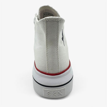 Skechers Cordova Classic Top Tier White Navy Red Womens Court Classics Sneaker