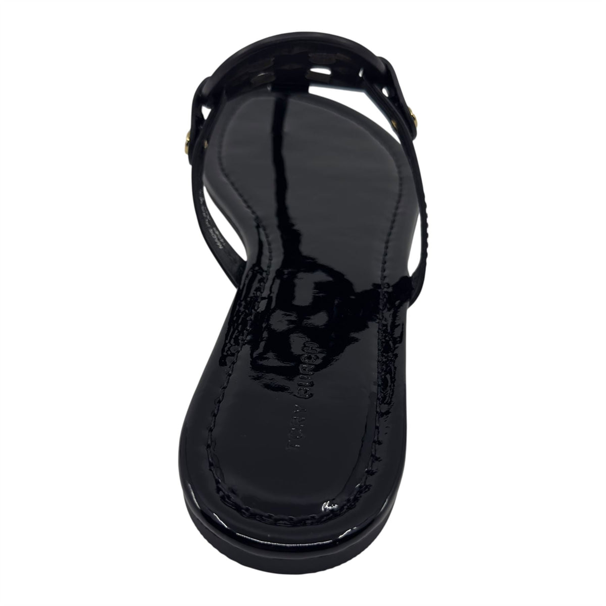 Tory Burch Miller Perfect Black Womens Sandal Patent Leather Thong