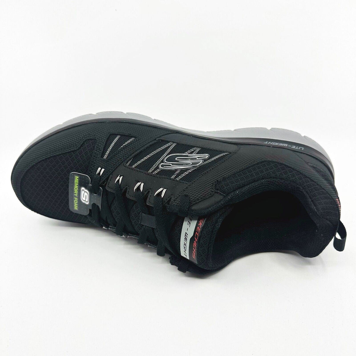 Skechers Summits New World Black Gray Mens Size 13 Athletic Sneakers