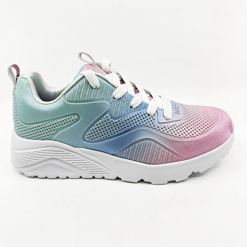 Skechers Uno Lite Spectrum Bright Light Pink Kids Girls Sneakers