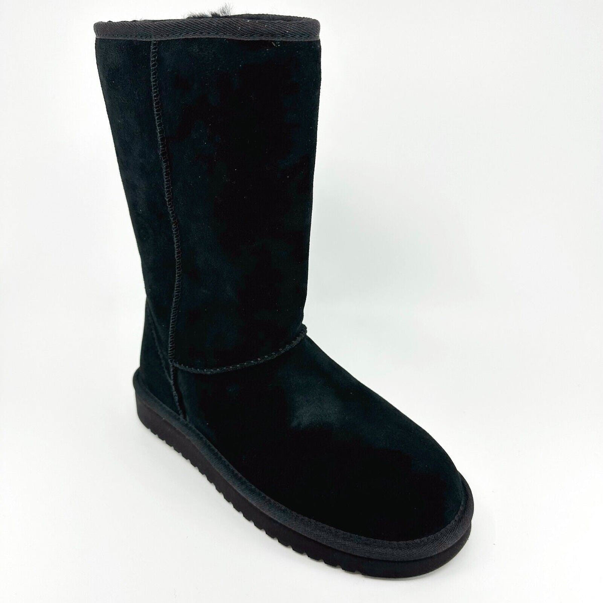 Koolaburra by UGG Koola Tall Black Womens Faux Fur Suede Shearling Boots