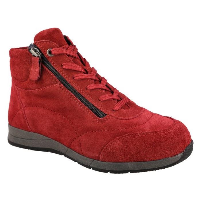 Womens Extra Wide Fit Boots by Flat DB Shoes - Lace up
