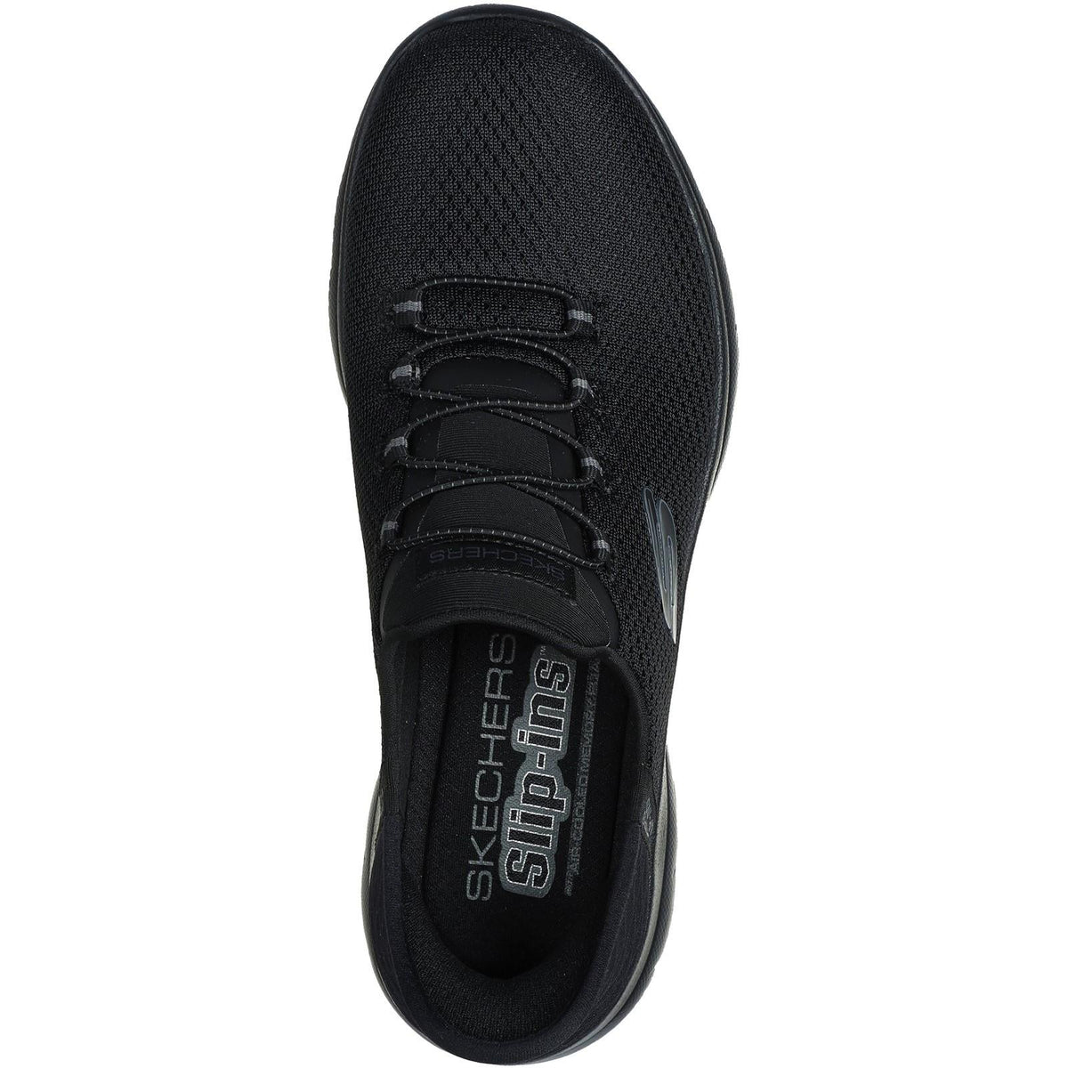 Women's Wide Fit Skechers 150123 Slip-ins Summits Diamond Dream Trainers - Black