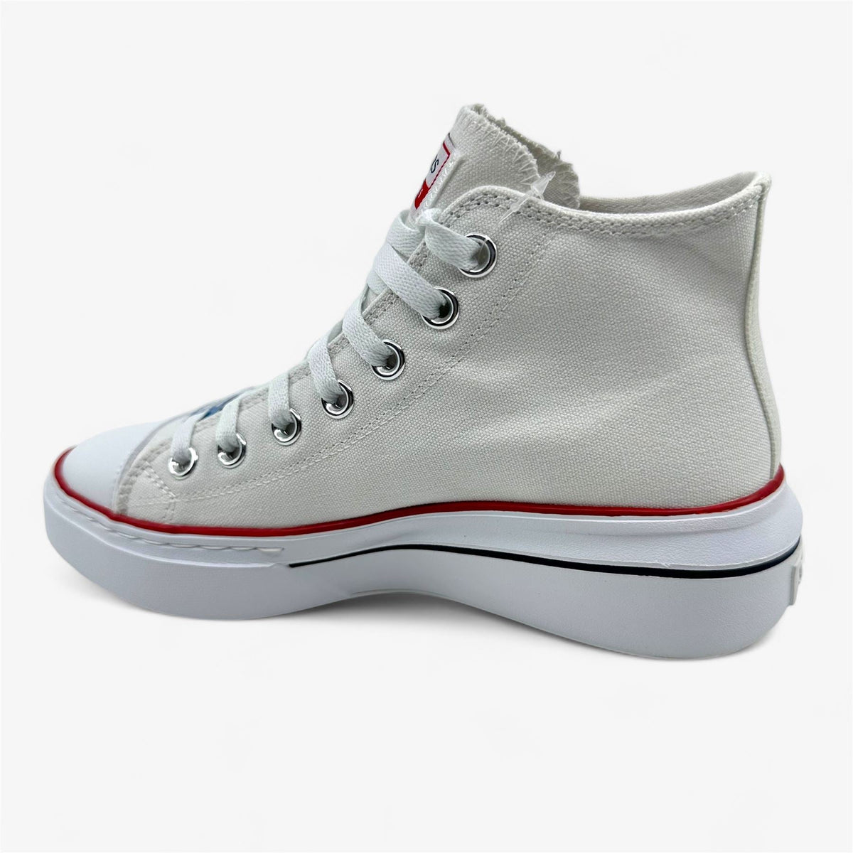 Skechers Cordova Classic Top Tier White Navy Red Womens Court Classics Sneaker
