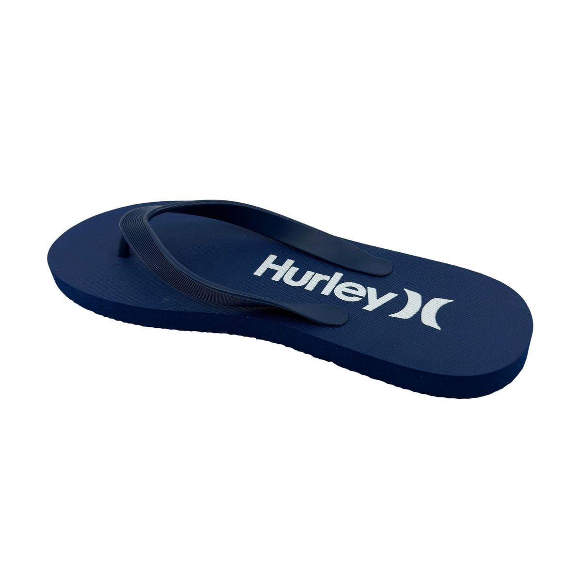 Hurley Logo Navy White Mens Sandal Pool Beach Flip Flop